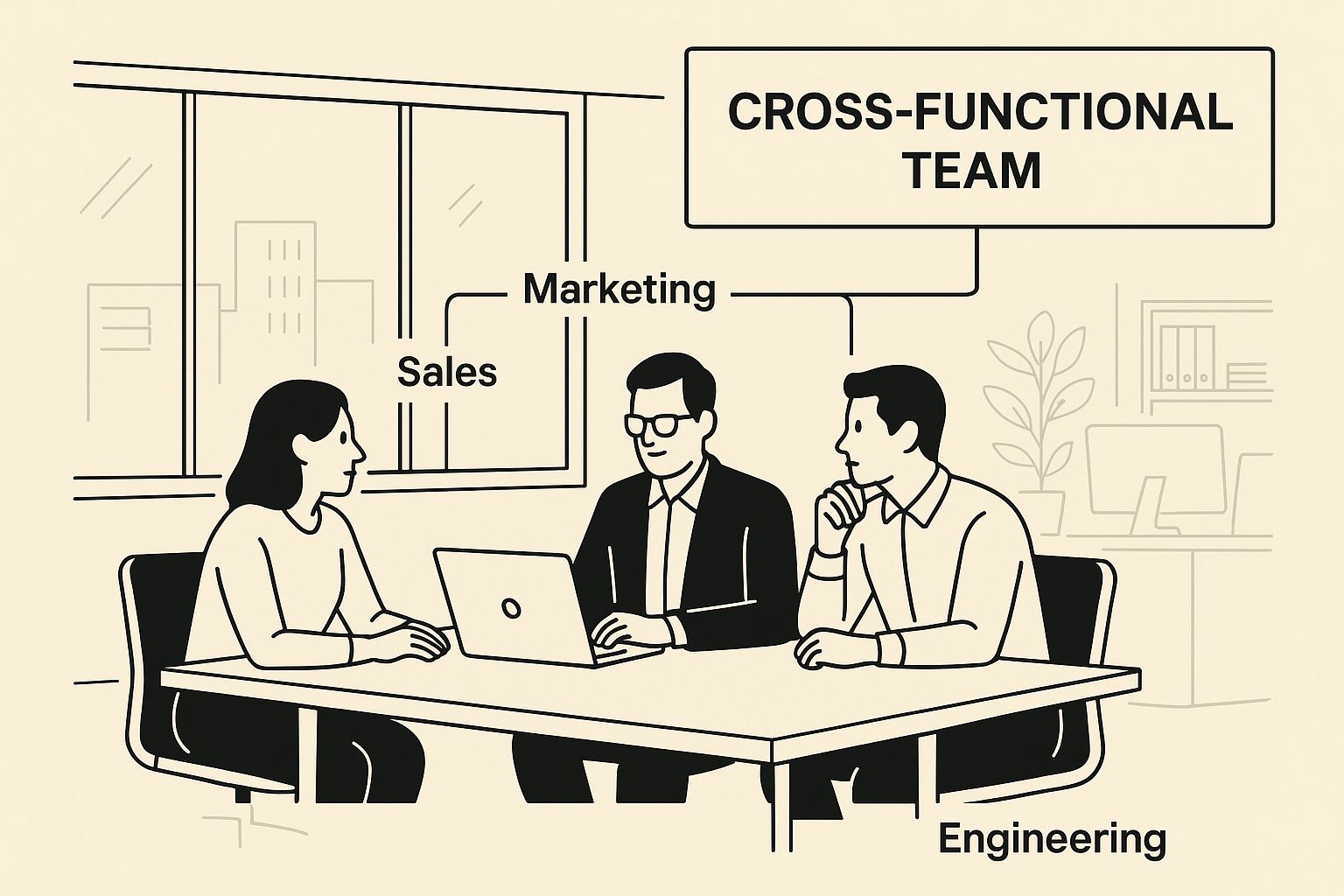 Infographic about what is cross functional collaboration