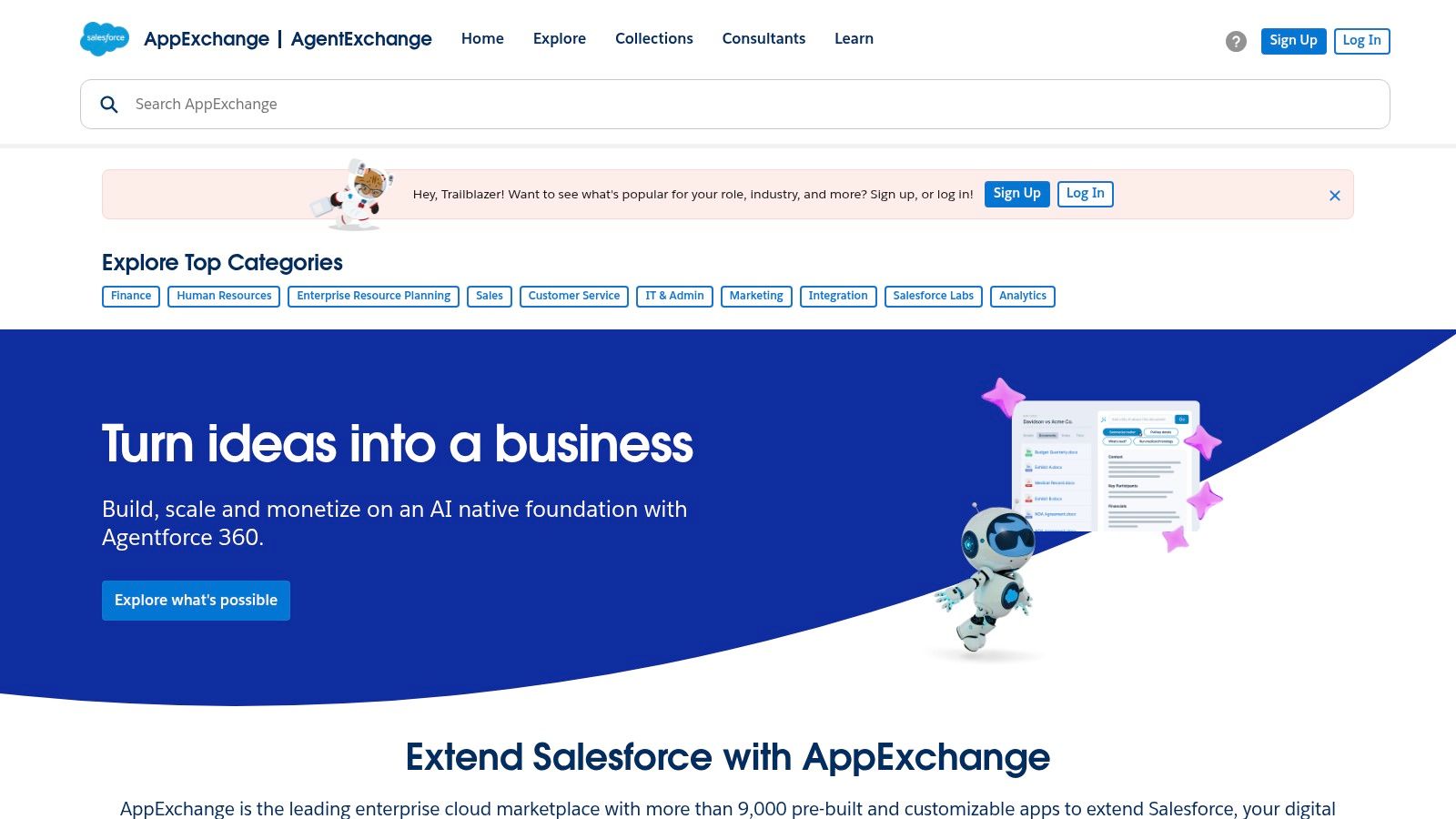 Salesforce AppExchange – Salesforce + Slack