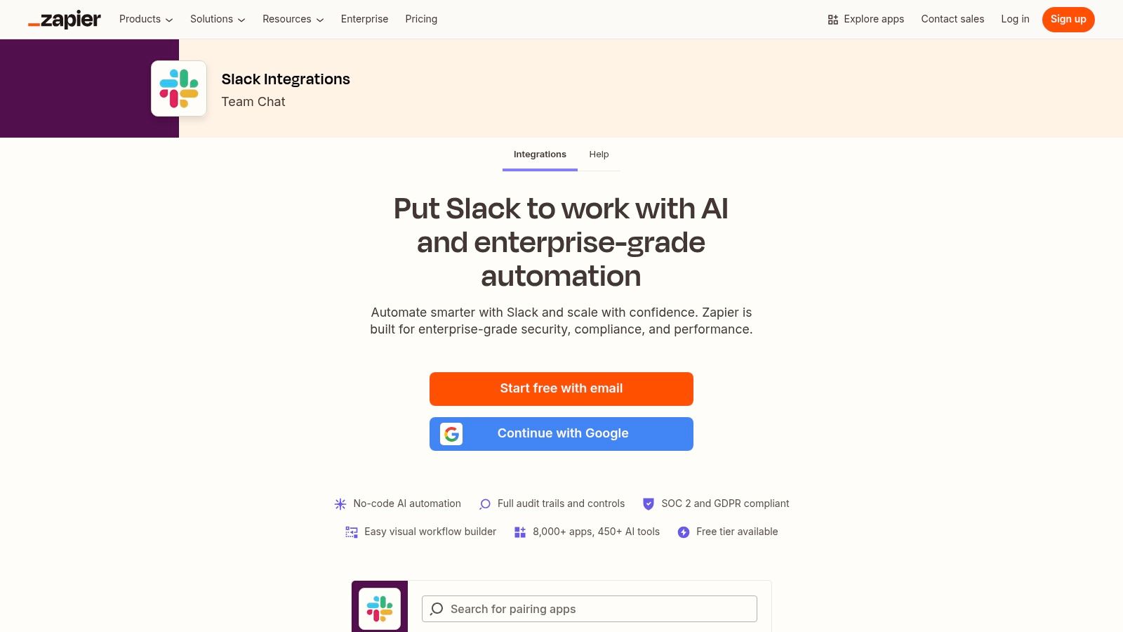 Zapier – Slack integrations