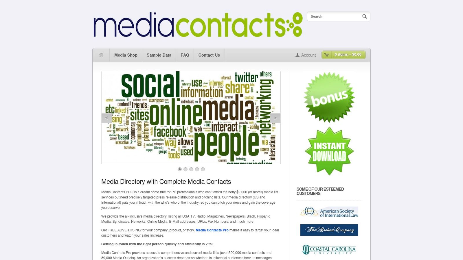 Media Contacts Pro