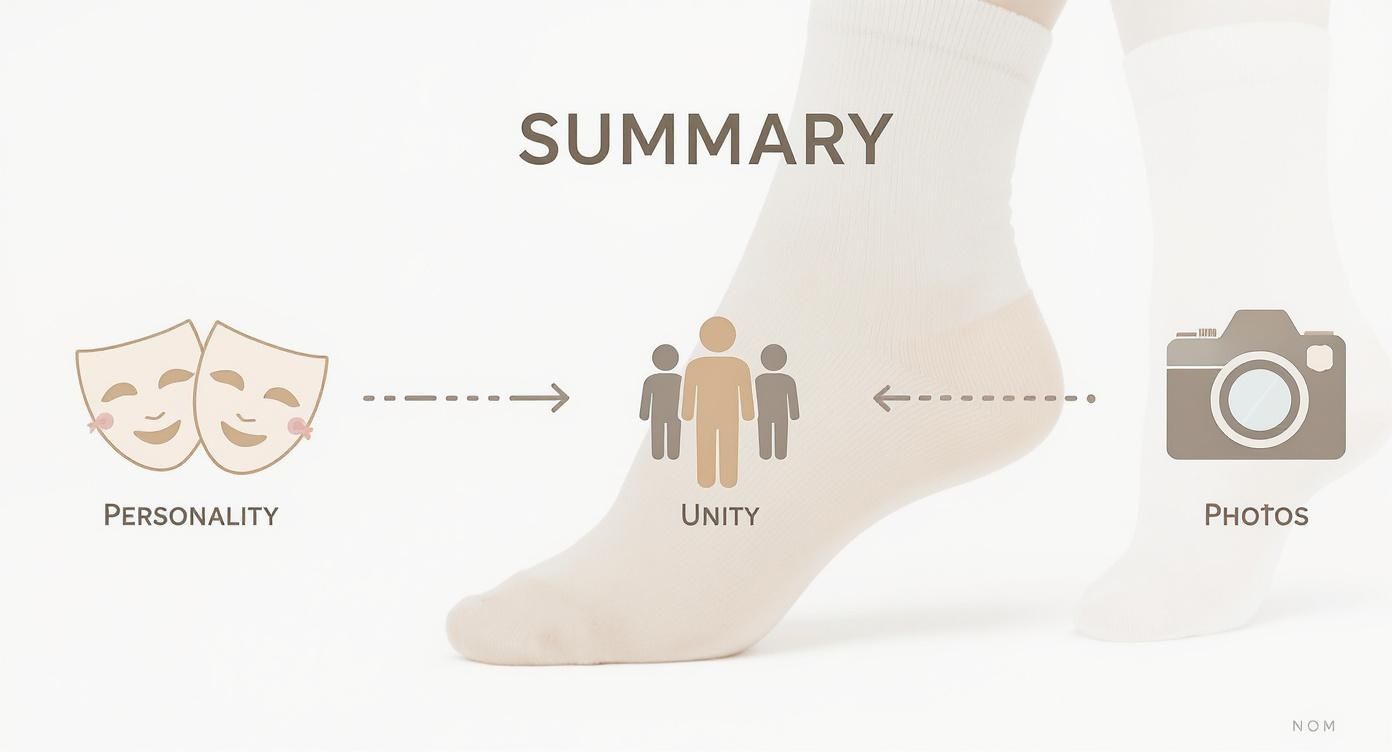 Infographic about wedding mens socks