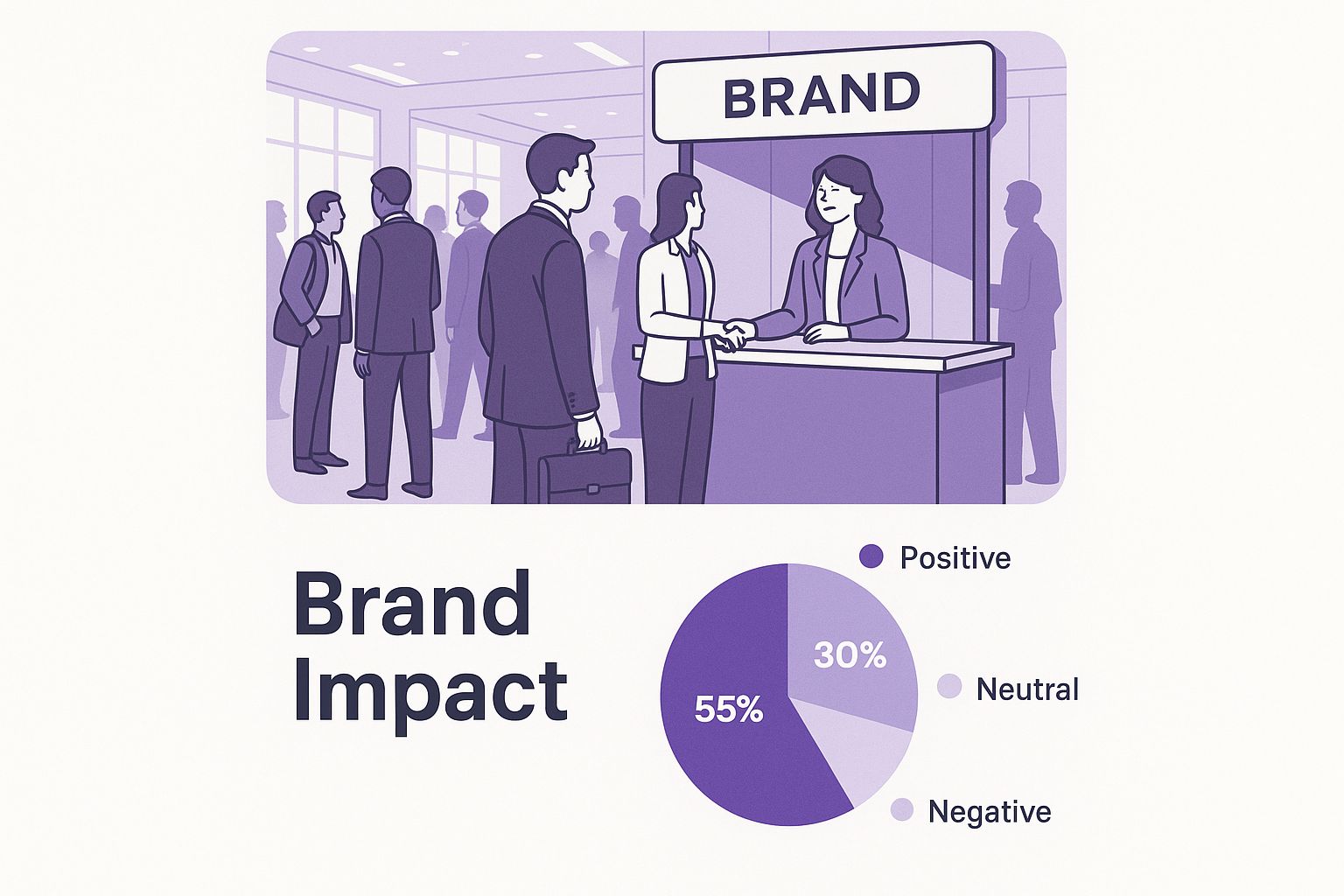 Infographic about giveaways for conferences