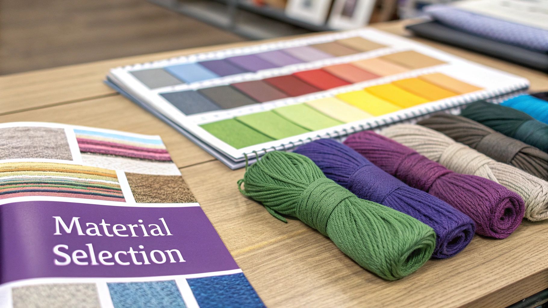 How to Create Custom Socks: Step-by-Step Guide | Custom Sock Shop a group of yarns on a table