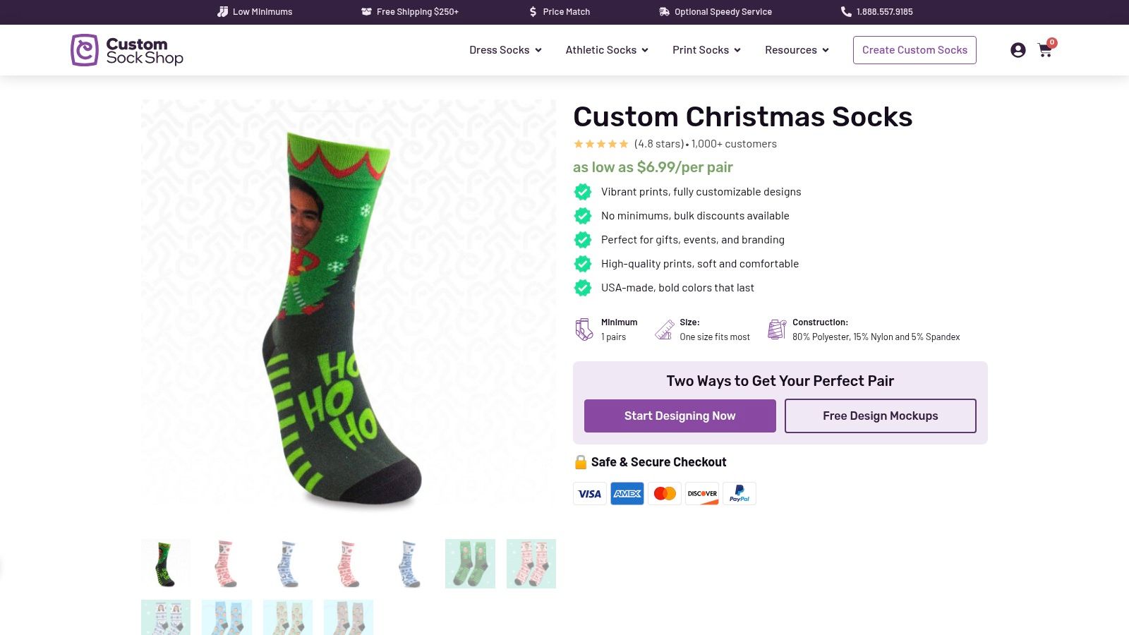 Custom Christmas Socks