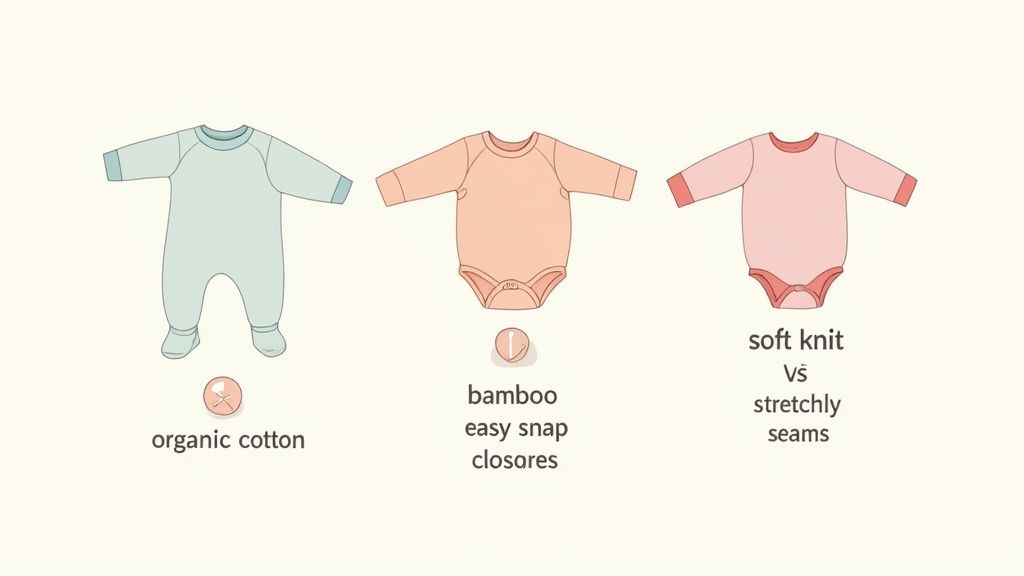 A baby in a formal wedding outfit smiling.