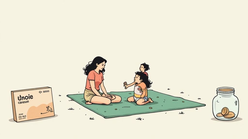 A family enjoying a day at the zoo, creating happy memories.