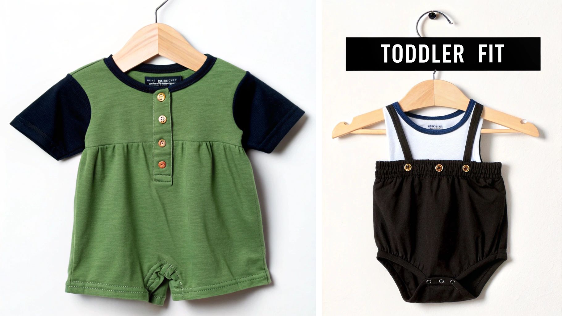 Two toddlers playing in comfortable, well-fitting clothes