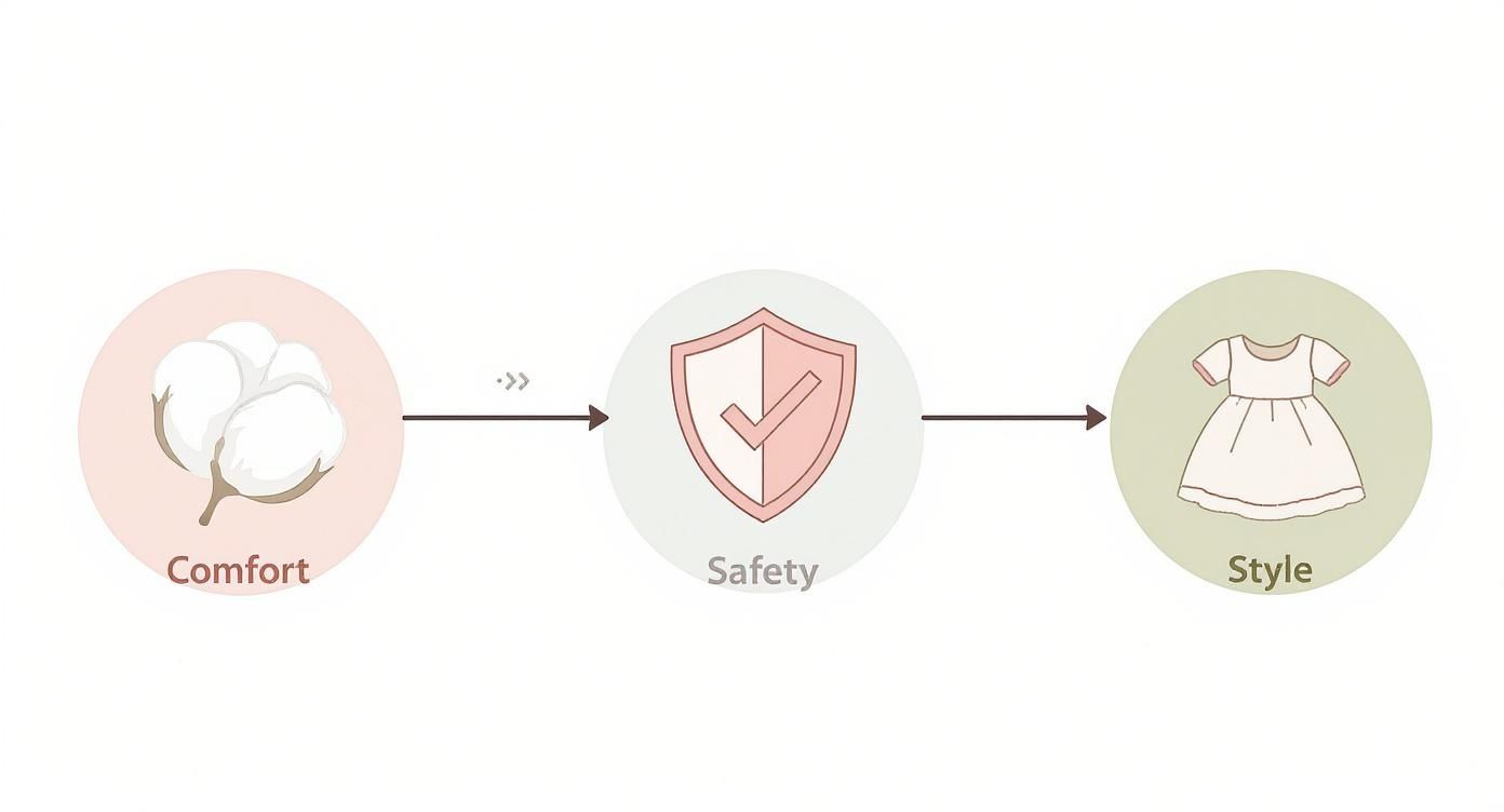 Infographic about baby spring dresses