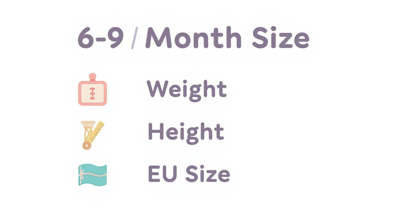 Infographic about 6-9 month clothes