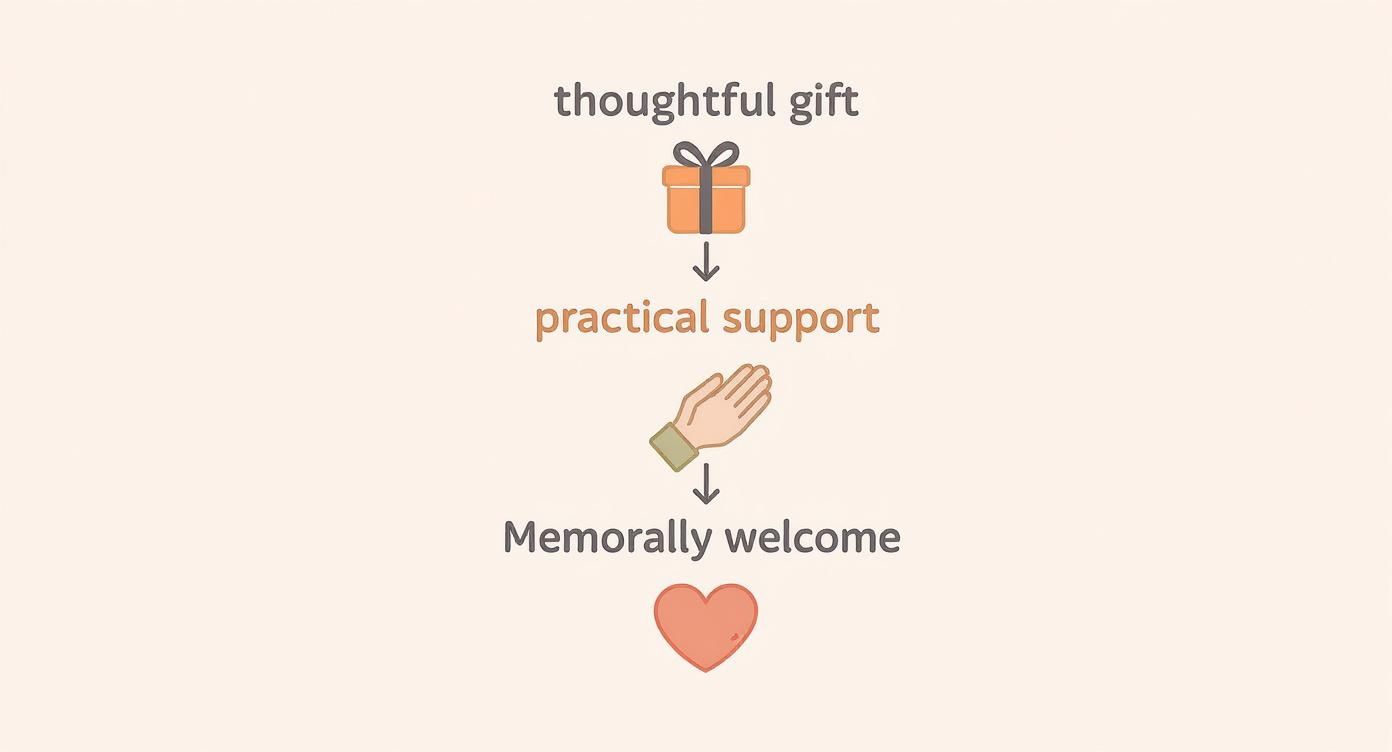 Infographic about newborn baby gift sets