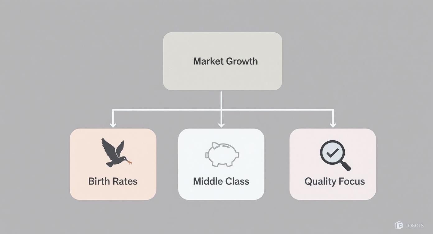 Infographic about affordable children's boutique clothing
