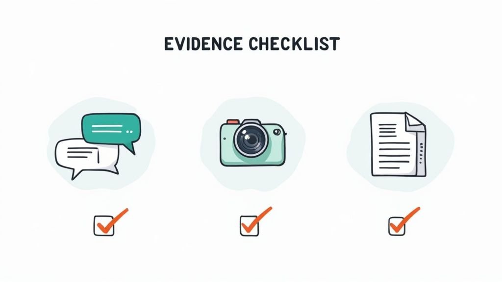 証拠収集のイメージ