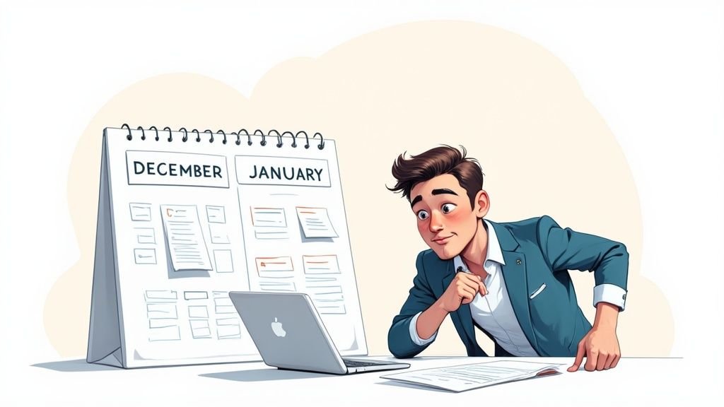 経費の年またぎイメージ