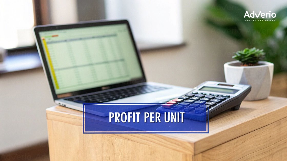 Amazon FBA profit per unit calculation spreadsheet example