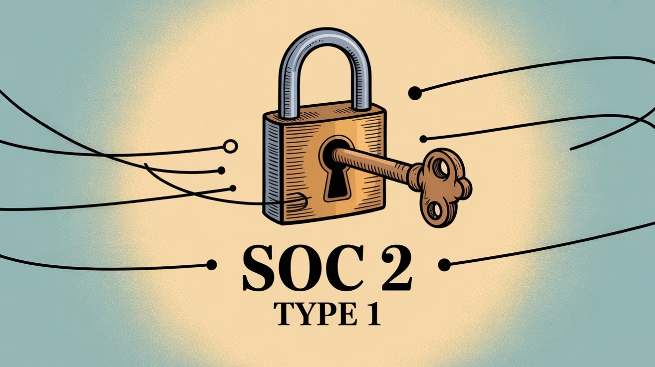 An illustration depicting SOC 2 Type 1