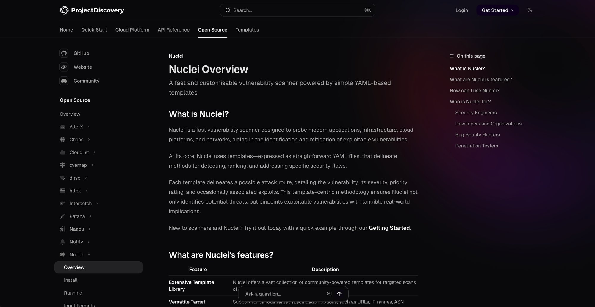 ProjectDiscovery's Nuclei