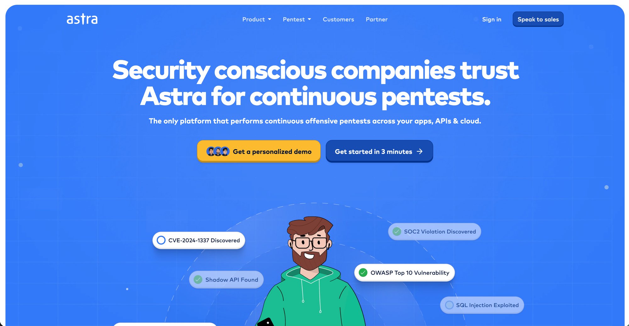 Astra platform website