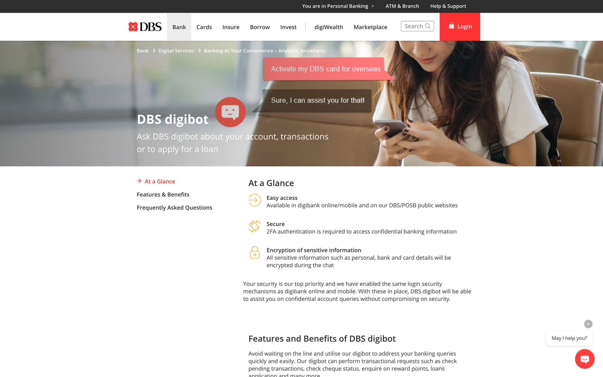 DBS Bank's Digibot