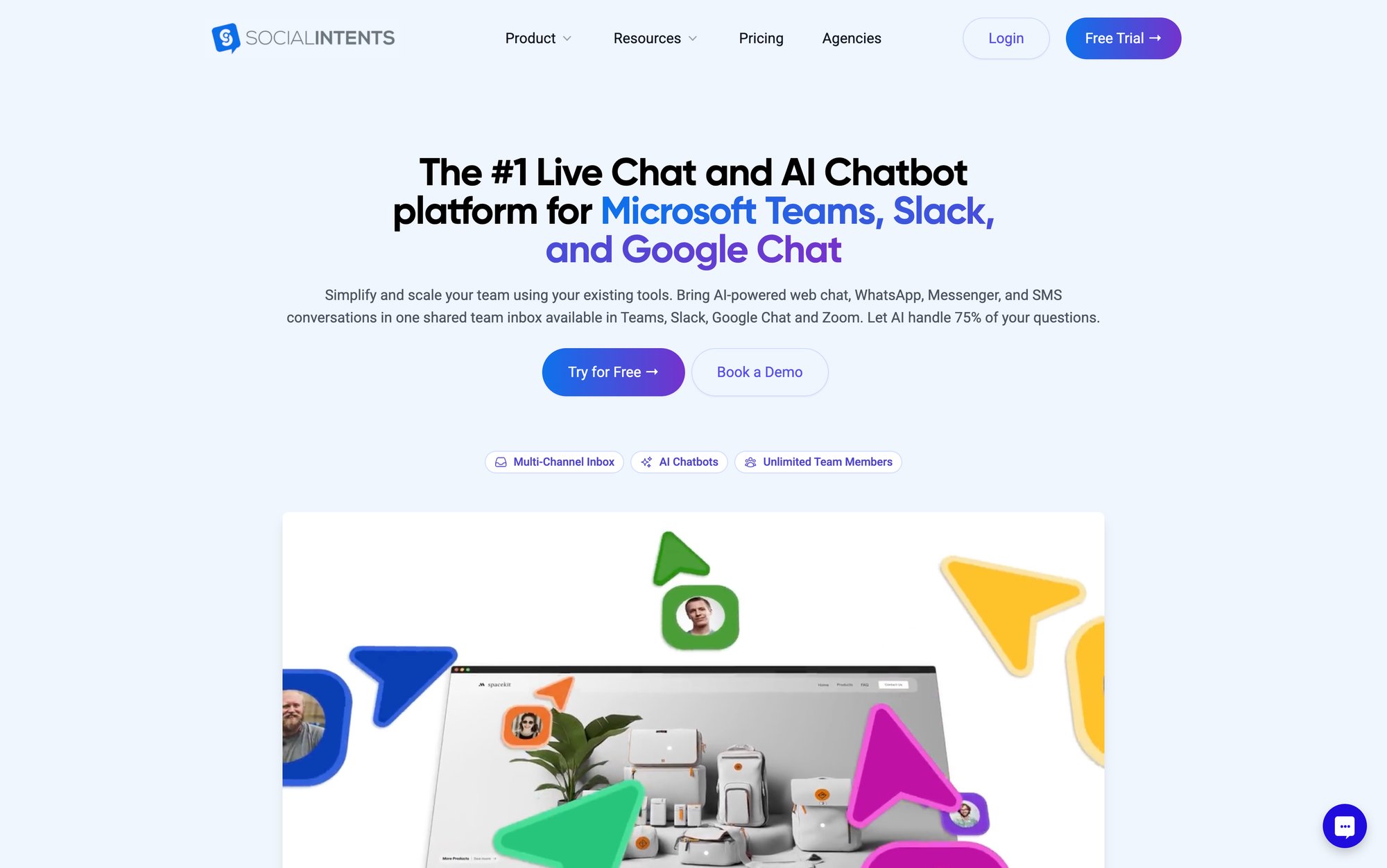 Social Intent's website