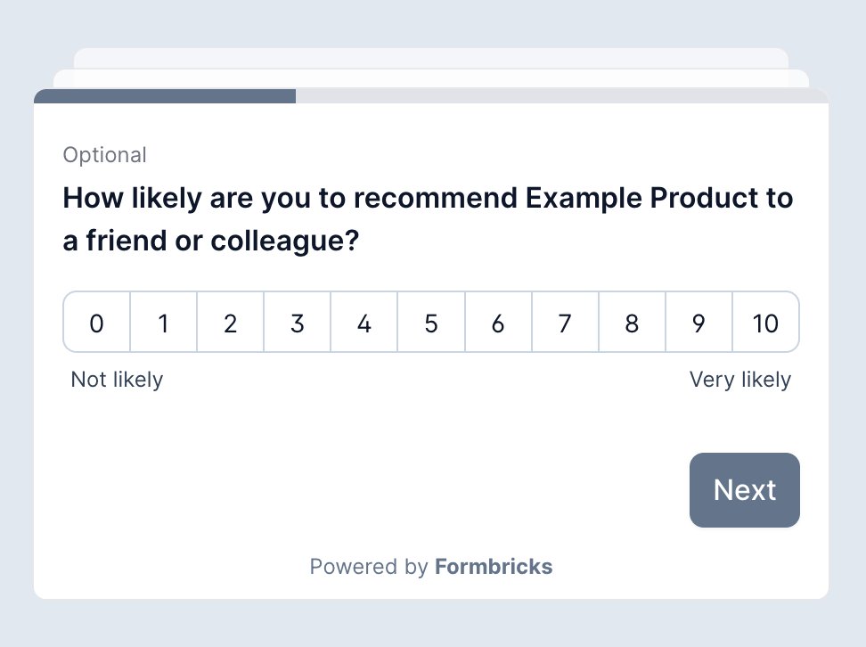 Net Promoter Score survey example