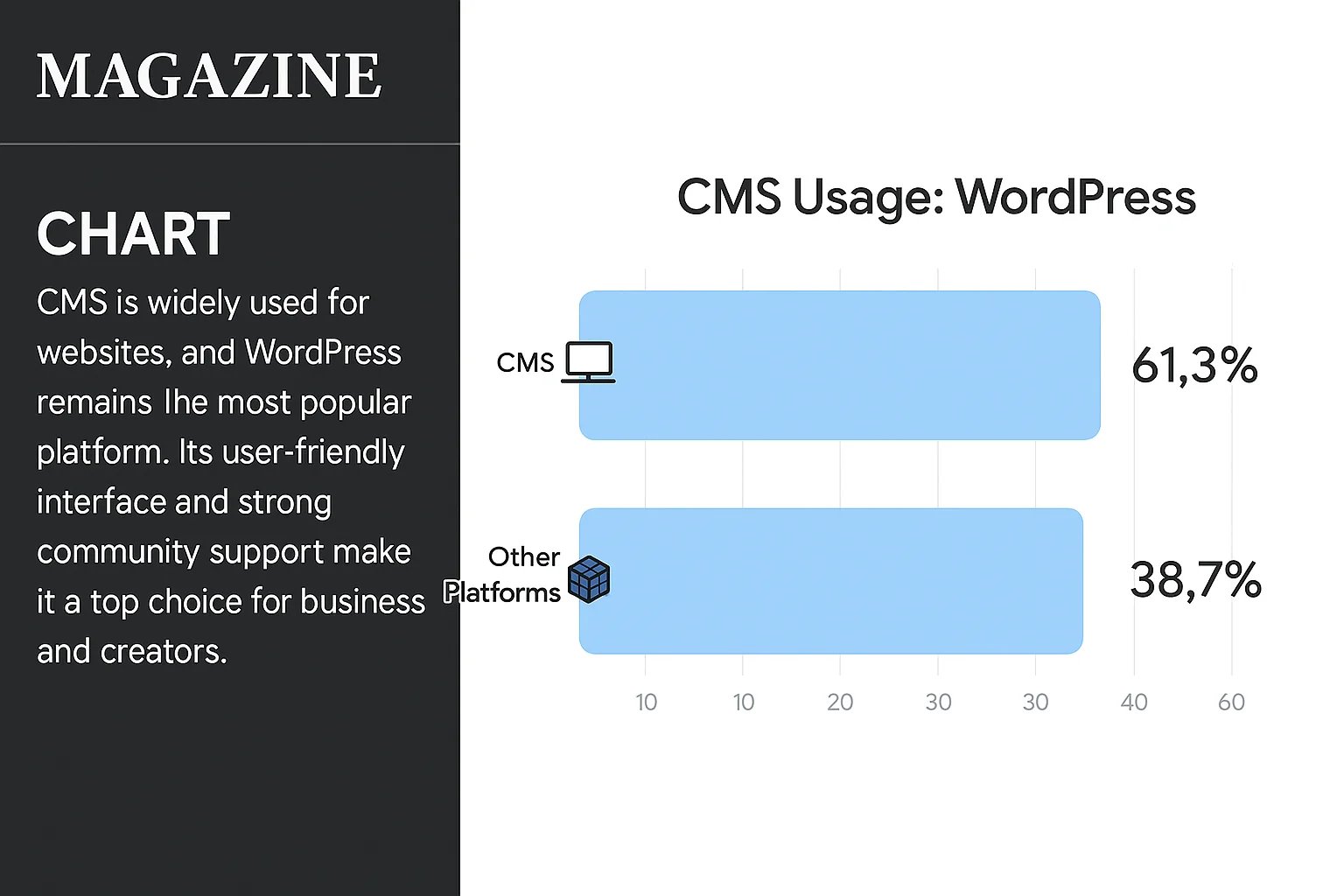 Infografic despre creeare magazin online cu wordpress