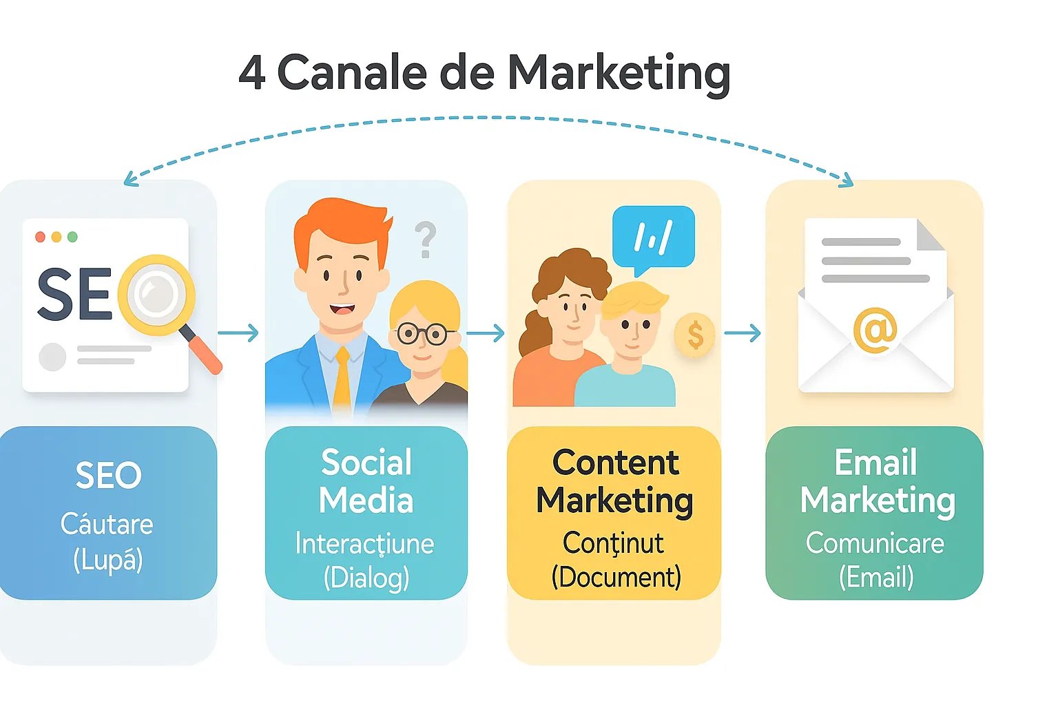 Infographic despre ce este marketingul digital