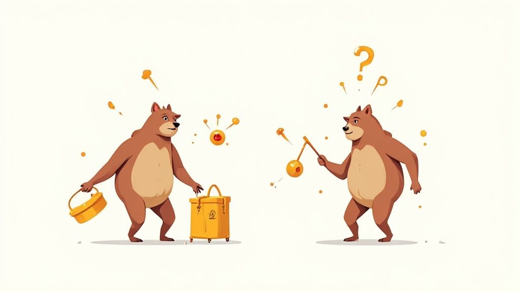 A parent and child working together on a puzzle, symbolizing problem-solving and strategic thinking.