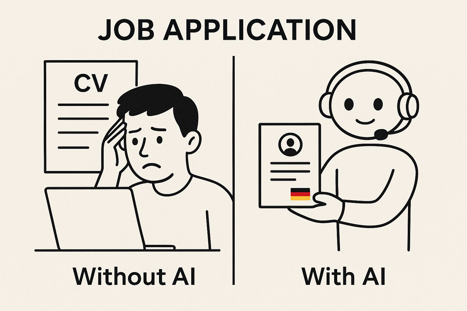 Infographic about bewerbung schreiben lassen ki