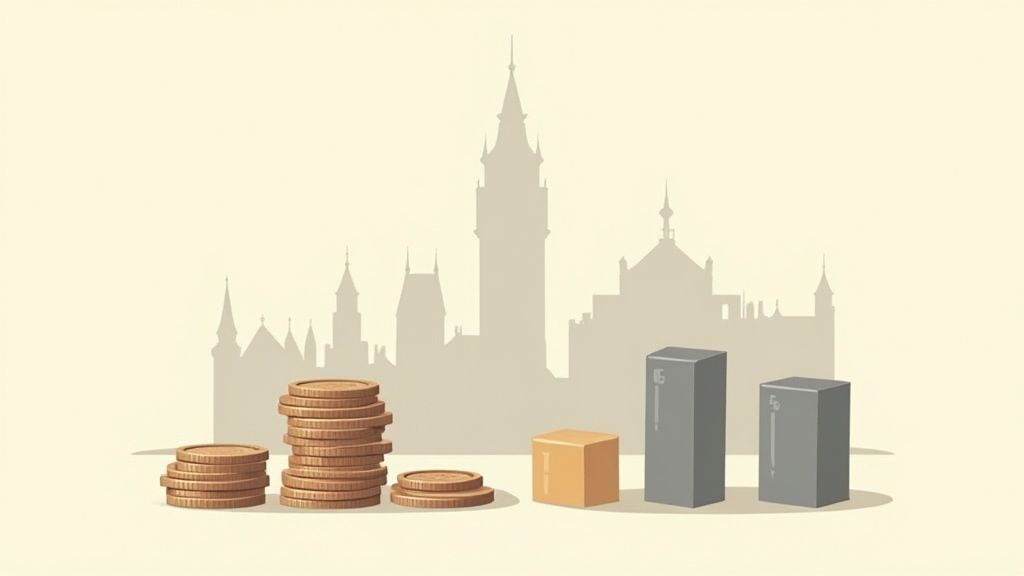 A professional data analyst reviewing salary data on a bar chart on their computer screen, illustrating data analyst jobs germany compensation trends.