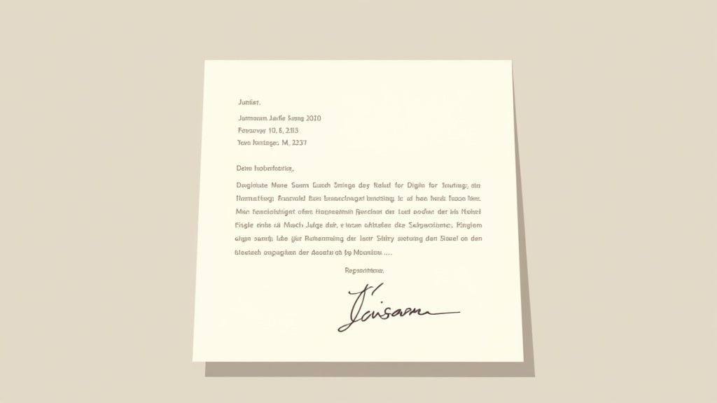 Classic German Cover Letter (Bewerbungsschreiben) - Professional Format