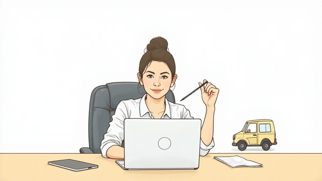 A person sitting at a desk and thoughtfully crafting a cover letter on their laptop.