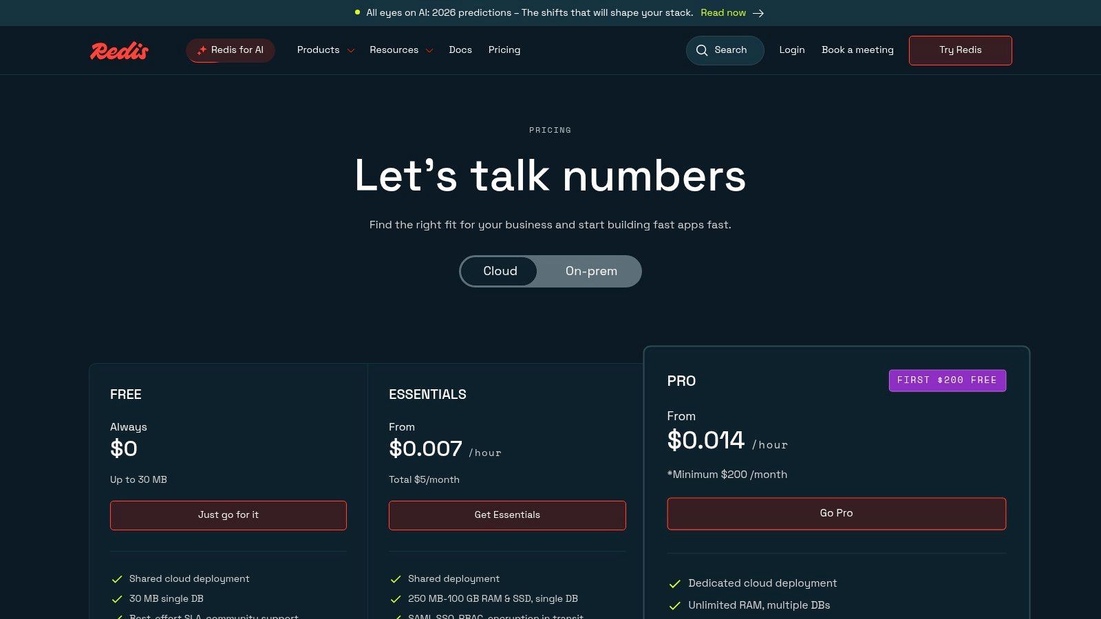 Redis Enterprise Cloud (Redis Streams)