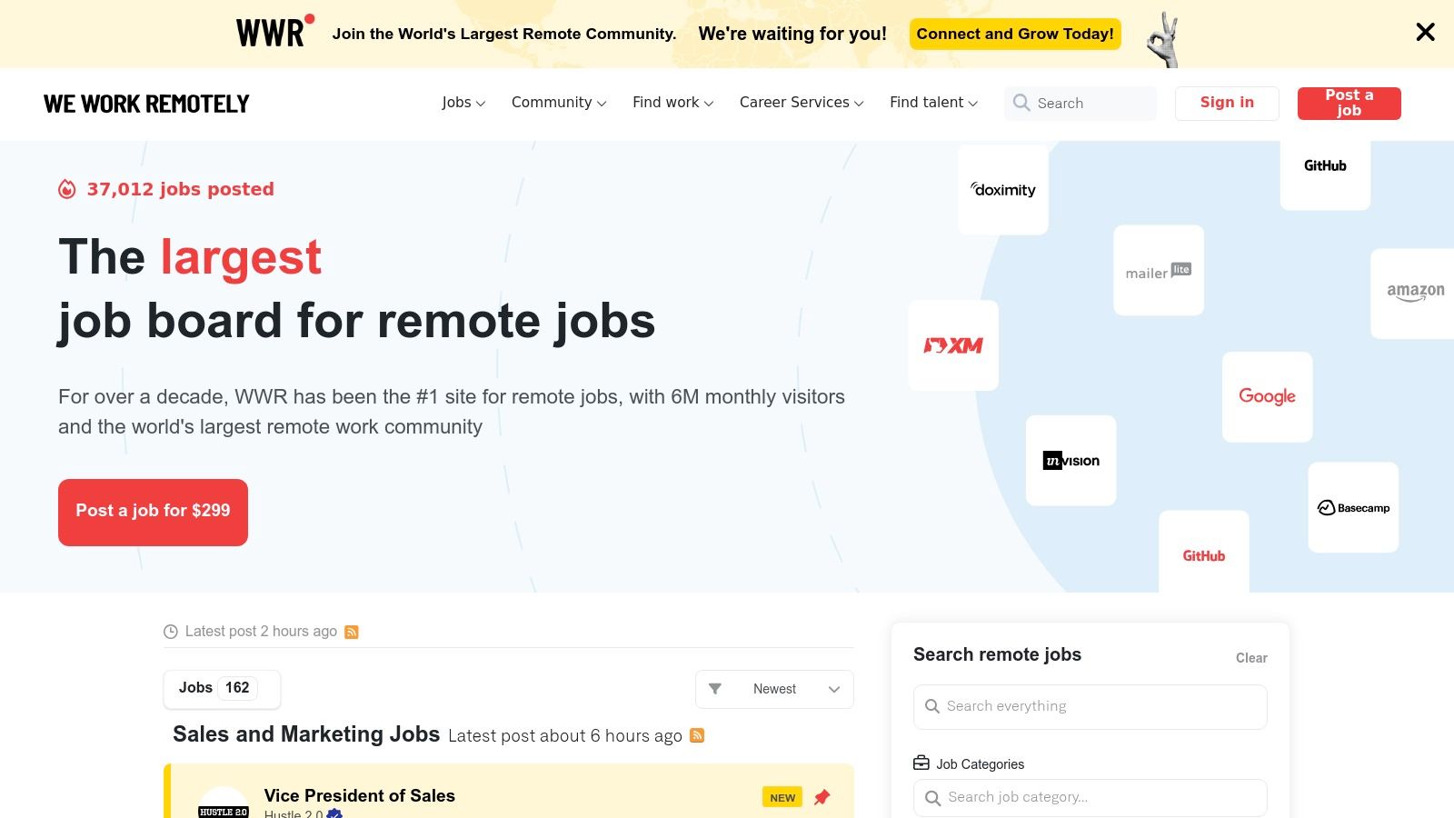 We Work Remotely (WWR)