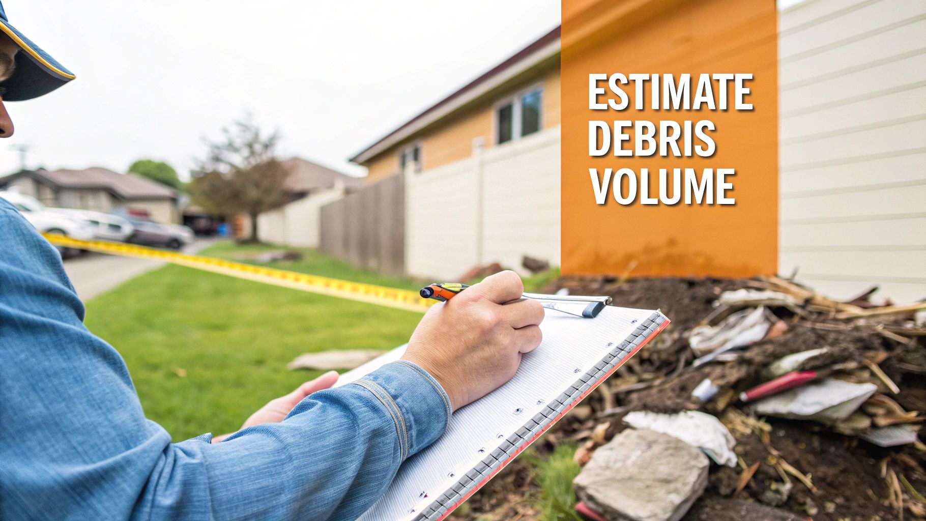 A warning sign on a fence indicating restricted materials