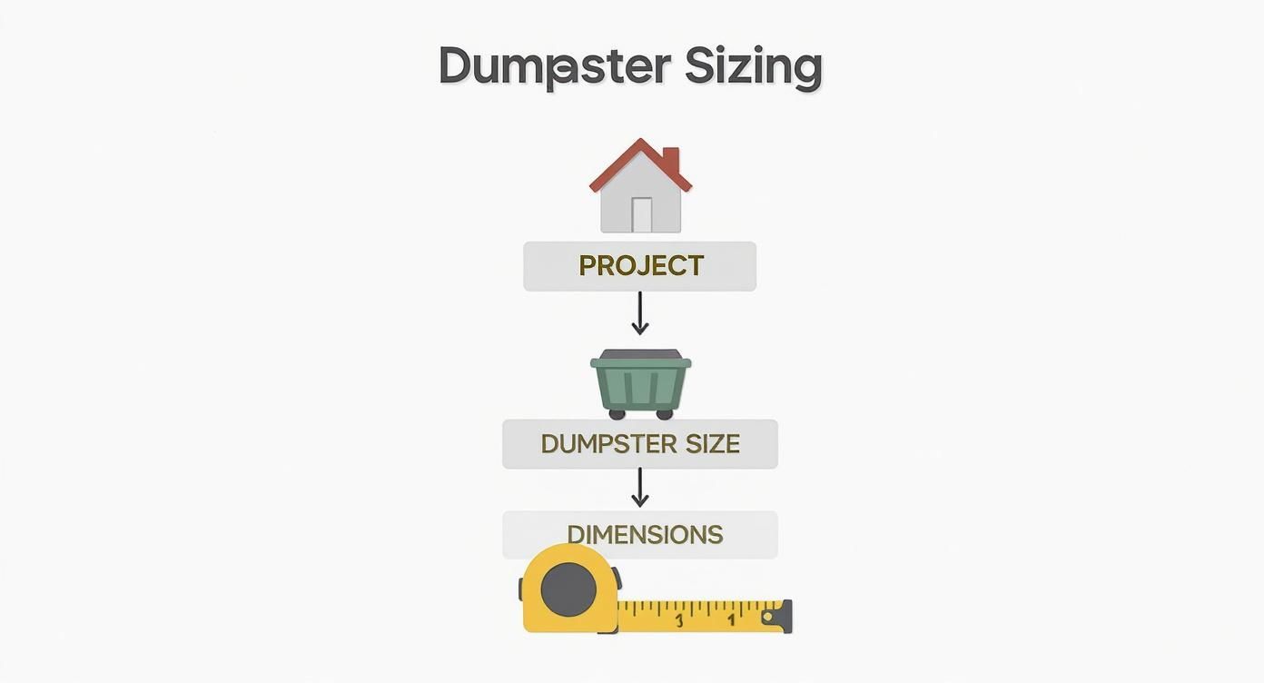 Infographic about what size dumpster do i need