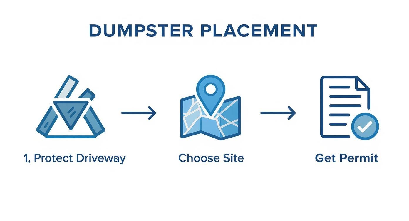 Infographic about 10 yard dumpster rental