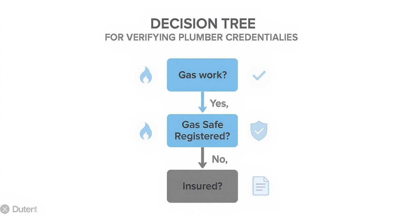 Infographic about how to find a good plumber