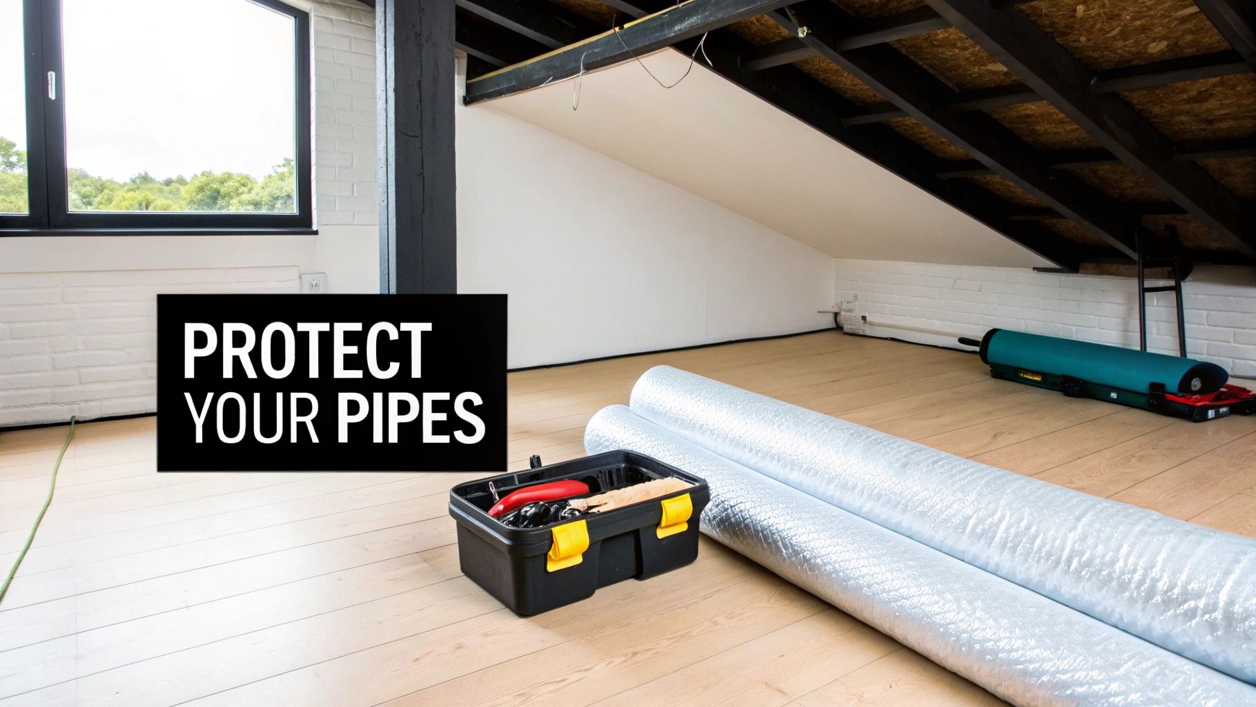 A friendly plumber answering questions from a homeowner in Eastbourne.