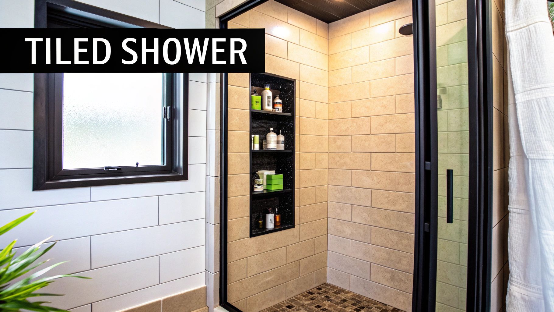 Tiled Shower Stall