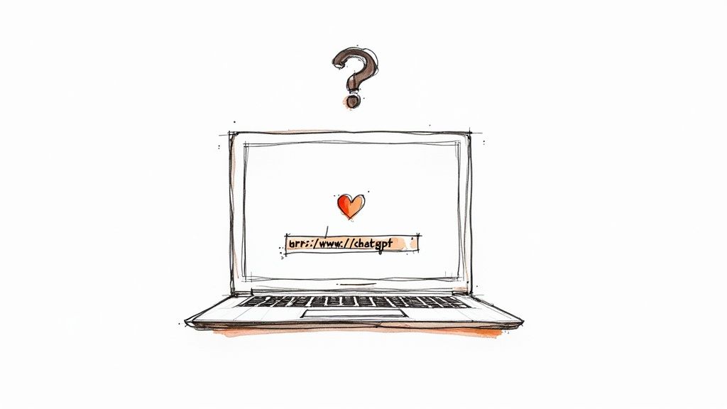 A magnifying glass hovering over a computer screen, symbolizing checking for access.