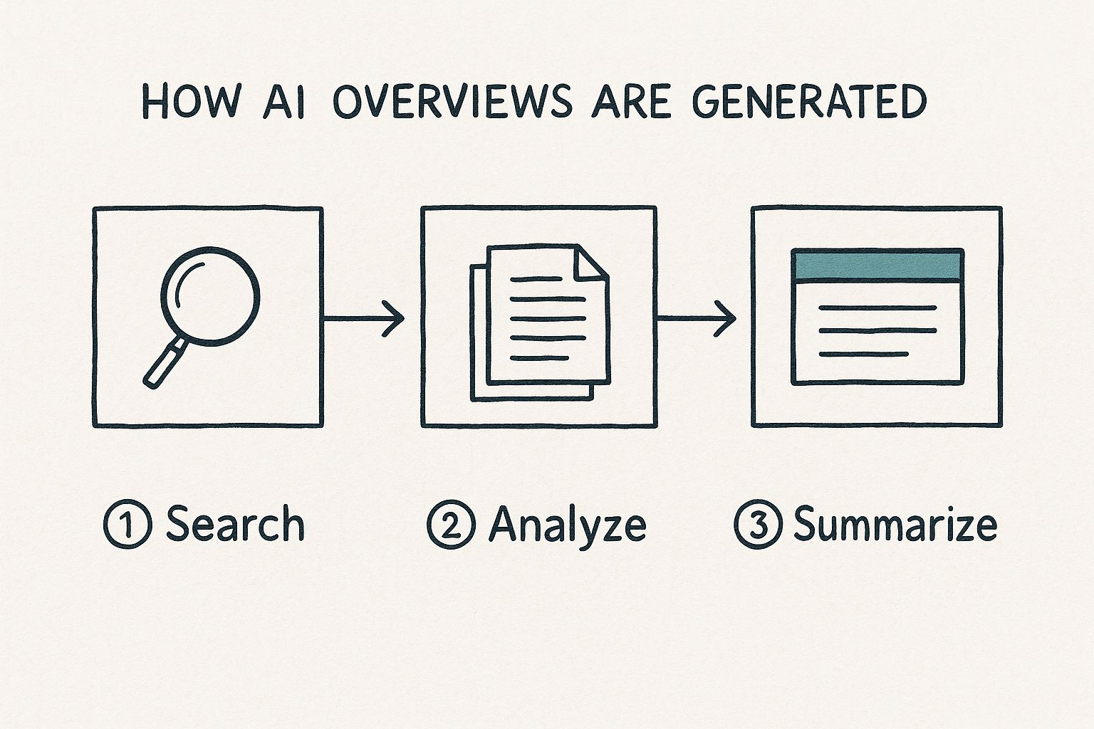 Infographic about how to rank in ai overviews