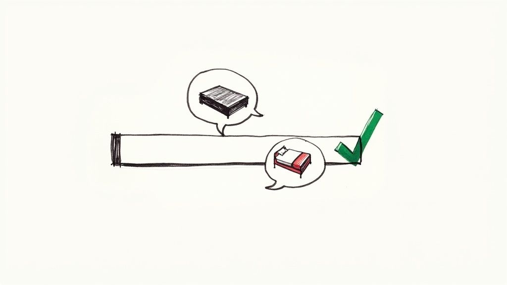 A person holding a magnifying glass over a computer screen showing Google's 'People Also Ask' section.