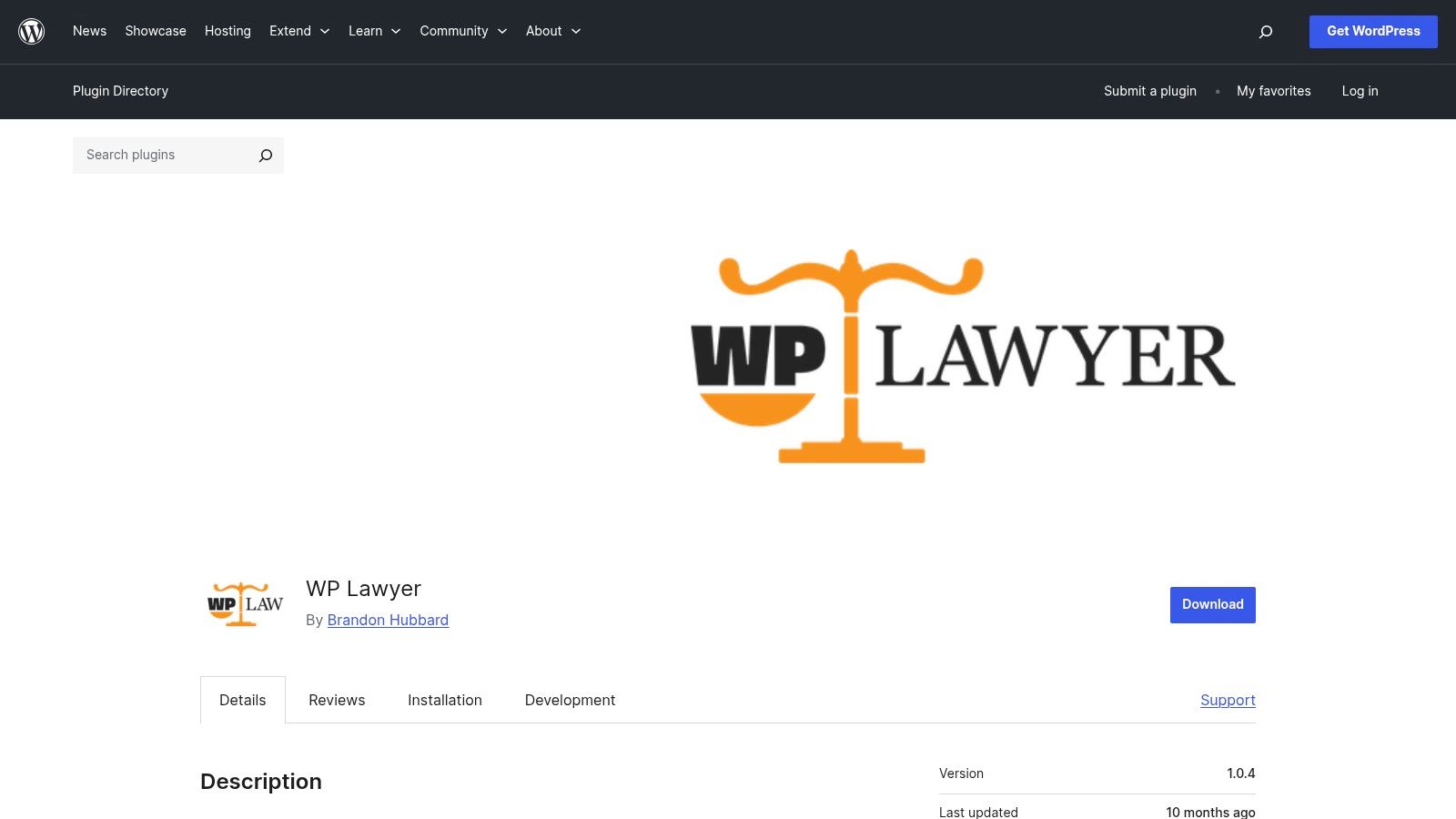 WP Lawyer (WordPress.org)