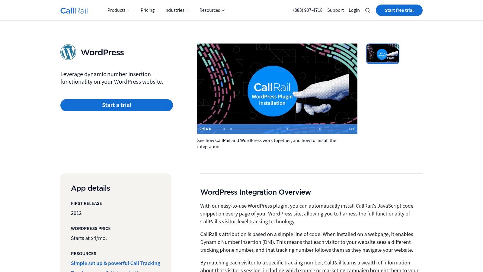 CallRail for WordPress