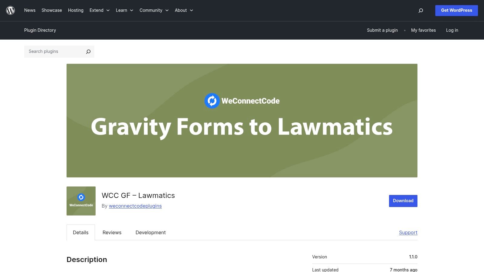 WCC GF – Lawmatics (WordPress.org)
