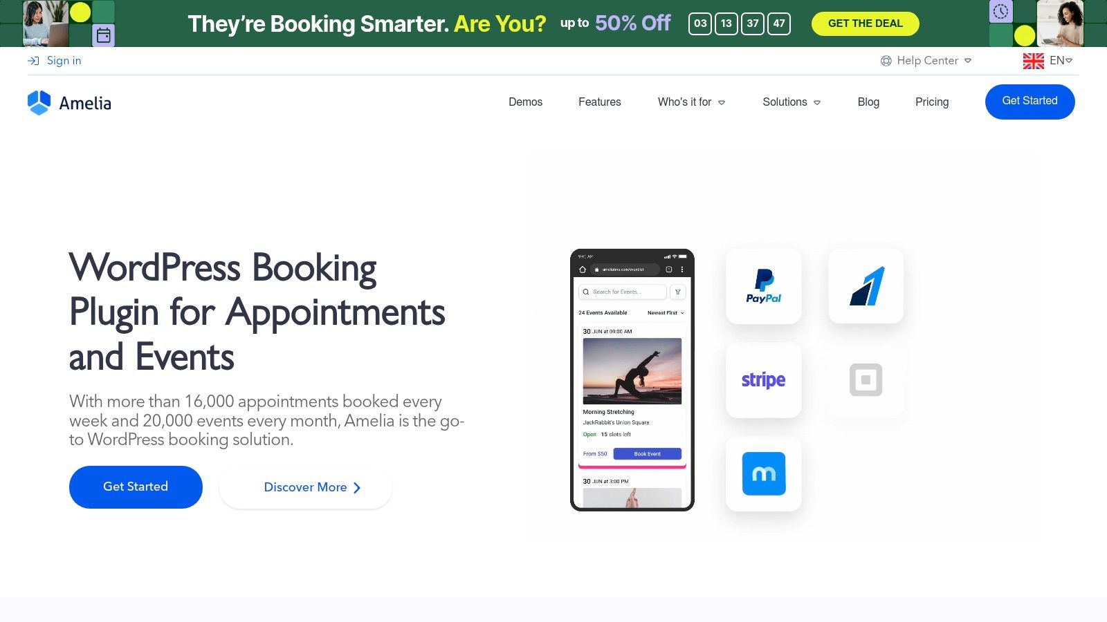 Amelia – WordPress Booking Plugin