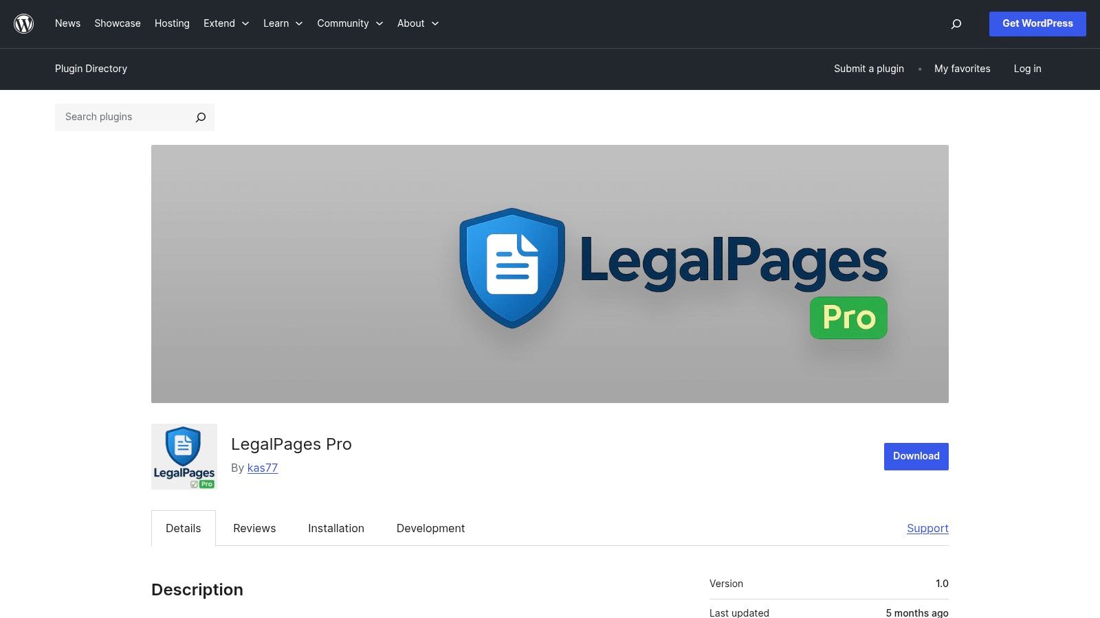 LegalPages Pro (WordPress.org)
