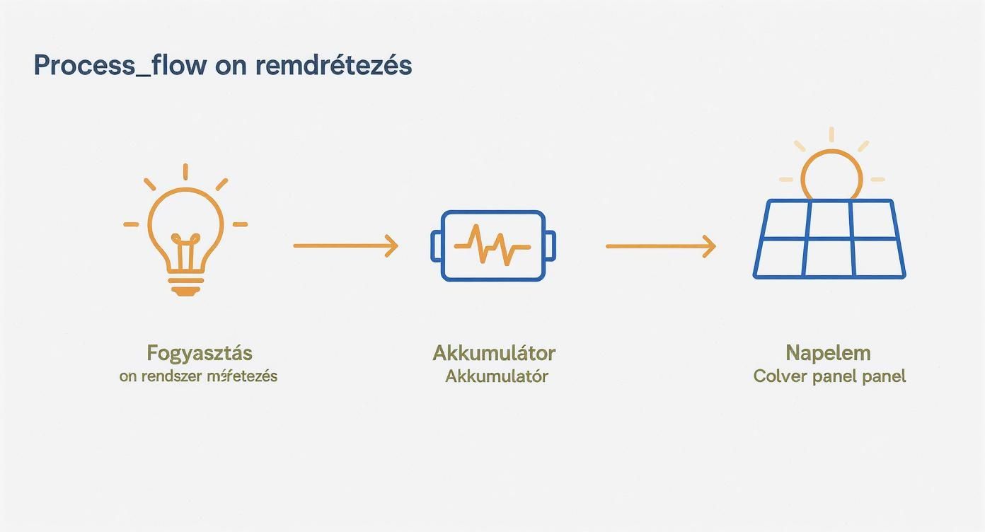 Infographic about napelem akkumulátor töltés