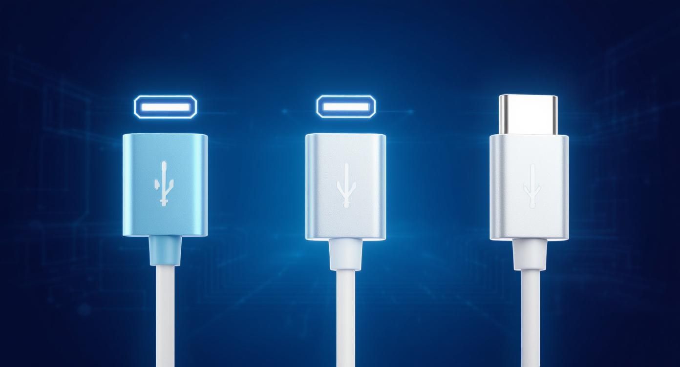 Infographic about usb a to usb c