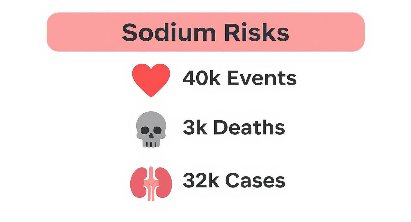 Infographic about sodium safe